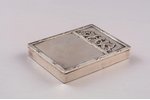 snuff-box, silver, Griffons, 84 standard, 192.9 g, 10.5 х 7.65 х 1.65 cm, craftsman Grigoriev Polika...