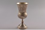cup, silver, 84 standard, 114.2 g, engraving, 14 cm, the end of the 19th century, Kiev, Russia, mino...