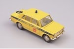 auto modelis, VAZ 2101 Nr. A9, "Milicija", metāls, PSRS, 1978-1980 g., citrona krāsa...
