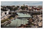 открытка, Псков, рыбный рынок на реке, Российская империя, начало 20-го века, 13,6x8,8 см...