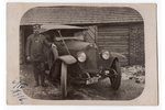 fotogrāfija, vieglā automašīna, armija, šoferis apbalvots ar Jura krustu, Krievijas impērija, 20. gs...