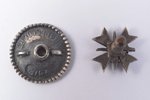 miniatūrzīme, Latgales partizānu pulks, Latvija, 1919-1922 g., 10 x 10.5 mm, 0.75 g...
