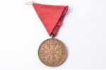 nozīme, Viestura Ordeņa Goda zīme, 3. pakāpe, bronza, Latvija, 1938-1940 g., 34.6 x 30 mm, "S. Bercs...