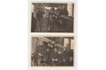 фотография, Авиационный полк, мастерские, 2 шт., Латвия, 20-30е годы 20-го века, 6x8,7 см...