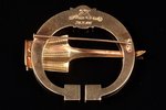sakta, gold, 585 standard, 9.9 g., the item's dimensions 4.4 х 5.3 cm, 1960, Helsinki, Finland...