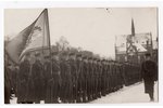 фотография, Латвийская армия, Рига, военная школа, Латвия, 20-30е годы 20-го века, 13,8x8,5 см...