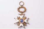 орден, Орден Трёх Звёзд, 4-5я степень, серебро, эмаль, 875 проба, Латвия, 20е-30е годы 20го века...