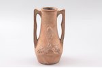 vase, Art Nouveau, ceramics, Riga (Latvia), the 20ties of 20th cent., 15.5 cm...