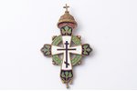 cross, for the White Clergy, 300th anniversary of the Romanov Dynasty, Russia, 1912-1913, 65.5 x 40....