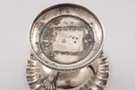 saltcellar, silver, 13 lot standard, 128 g, gilding, H 8 / Ø 8.6 cm, 1821, Vienna, Austro-Hungary...