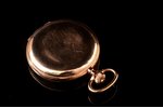 pocket watch, the beginning of the 20th cent., gold, inner cover gilded, 585 standart, 79.3 g, Ø 49...