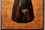 ikona, Svētais Radoņežas Sergijs, dēlis, gleznojums, vizuļzelts, Krievijas impērija, 20. gs. sākums,...