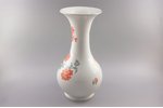 vase, Floral motif, porcelain, M.S. Kuznetsov manufactory, Riga (Latvia), 1937-1940, 29 cm...