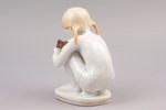 figurine, A Young Sculptor, porcelain, USSR, LFZ - Lomonosov porcelain factory, molder - Galina Stol...