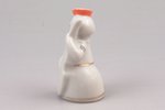 figurine, A Girl With Contrabass (from the band), porcelain, Riga (Latvia), USSR, Riga porcelain fac...