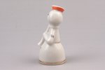 figurine, A Girl With A Flute (from the band), porcelain, Riga (Latvia), USSR, Riga porcelain factor...