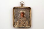 kaklarotas ikona, sudrabs, 84 prove, Velikij Ustjug, Krievijas impērija, 1815-1827 g., 4.4 х 3.35 х...