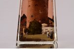 press paper, "Old Riga, Powder tower", Ilguciems glass factory, Latvia, Russia, the beginning of the...