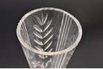 a vase, silver, 830 standard, cut-glass (crystal), 19.7 cm, 1967, Finland...