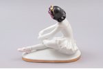 statuete, Jaunā balerīna, porcelāns, PSRS, LFZ - Lomonosova porcelāna rūpnīca, modeļa autors - S.B....