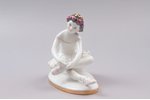 figurine, The young ballerina, porcelain, USSR, LFZ - Lomonosov porcelain factory, molder - S.B. Vel...