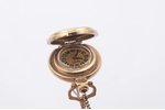 pendant watch, "Chaika", 1601A, mechanical, USSR, the 80ies of 20th cent., gold plated, Ø 25 mm, new...