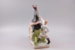 figurine, Ivan the Fool and the Little Humpbacked Horse, porcelain, USSR, Dmitrov Porcelain Factory...