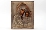icon, Kazan icon of the Mother of God, board, silver, painting, guilding, 84 standard, Moscow, Russi...