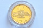 San Marino, 2 scudi, 2004, Gothic Eagle Brooch, gold, fineness 900, 6.45 g, fine gold weight 5.81 g,...