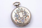 pocket watch, "Georges Favre-Jacot", Switzerland, the end of the 19th century, silver, enamel, 84, 8...