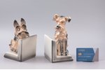 figurine, bookends "Dogs", faience, Riga (Latvia), Riga Ceramics Factory, the 40ies of 20th cent., 1...