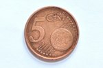 5 центов, 2008 г., Ошибка прочеканки года (008), Ирландия, Ø 2.13 мм, AU...