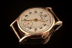 наручные часы, "Победа", СССР, 60-е годы 20го века, золото, 583 проба, 24.57 г, Ø 28.5 мм, механизм...