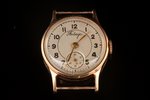 наручные часы, "Победа", СССР, 60-е годы 20го века, золото, 583 проба, 24.57 г, Ø 28.5 мм, механизм...