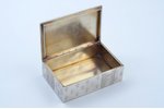cigar-case, silver, 84 standard, 198.95 g, engraving, 9.9 х 6.5 х 3.25 cm, factory of Klingert Gusta...