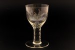 wine glass, Partridges, Russia(?), the 19th cent., 16.4 cm...