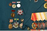 dokumentu komplekts, formas tērps ar apbalvojumiem, Ļeņina ordenis (343768), 2x Goda zīme (140599 /...