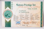 South Africa, 10 rand, 20 rand, 50 rand, 100 rand, 2003, Natura Prestige Set, The Lion, gold, finene...