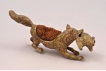 needle bed, Fox with prey, bronze, 12.5 х 5 cm, weight 162 g., the 1st half of the 20th cent....