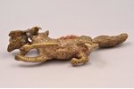 adatu tureklis, Lapsa ar laupījumu, bronza, 12.5 х 5 cm, svars 162 g., 20. gs. 1. puse...