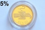 San Marino, 2 scudi, 2004, Gothic Eagle Brooch, gold, fineness 900, 6.45 g, fine gold weight 5.81 g,...