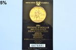 USA, 10 dollars, 1984, 1984 Summer Olympics, Los Angeles, gold, fineness 900, 16.718 g, fine gold we...