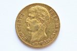Франция, 40 франков, 1812 г., "Наполеон I", золото, 900 проба, 12.90322 г, вес чистого золота 11.613...