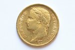 France, 40 francs, 1811, Napoléon I, gold, fineness 900, 12.90322 g, fine gold weight 11.6135 g, F# ...