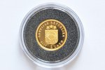 Latvia, 1 lat, 2007, The Golden Apple Tree, gold, fineness 999.9, 1.2442 g, fine gold weight 1.2442...