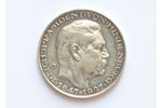 настольная медаль, Пауль фон Гинденбург (1847 - 1927), серебро, 900 проба, Германия, 1930 г., 24.85...