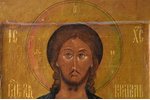 icon, Jesus Christ Pantocrator, board, painting, silver oklad, 84 standard, St. Petersburg, Russia,...