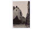 фотография, Старая Рига, улица Паласта, Латвия, 20-30е годы 20-го века, 13.4x8.6 см...