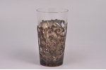 goblet, silver, Art Nouveau floral pattern, 84 standard, 68.8 g (weight without glass), height with...