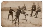photography, Latvian Army, soldiers at rest, Latvia, 20-30ties of 20th cent., 13.8x8.8 cm...